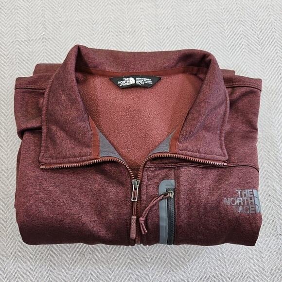 The North Face Men's Full Zip Fleece Performance Jacket Size XL/TG Brown - Picture 14 of 14